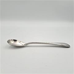 Antique Pre 1897 John Sherwood & Sons Silver Plated Salt/Sugar Spoon BEAVER MARK